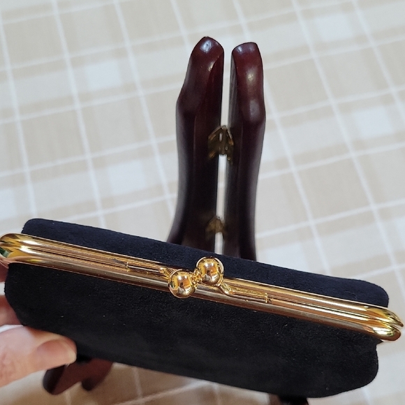 Dooney & Bourke Black Suede Clutch - Picture 3 of 12